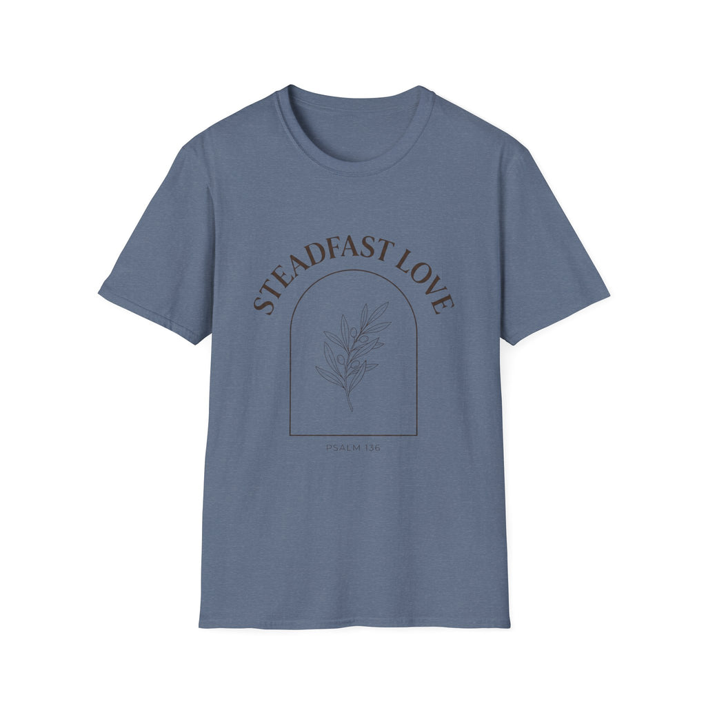 "Steadfast Love" Minimal Floral Arch Tee