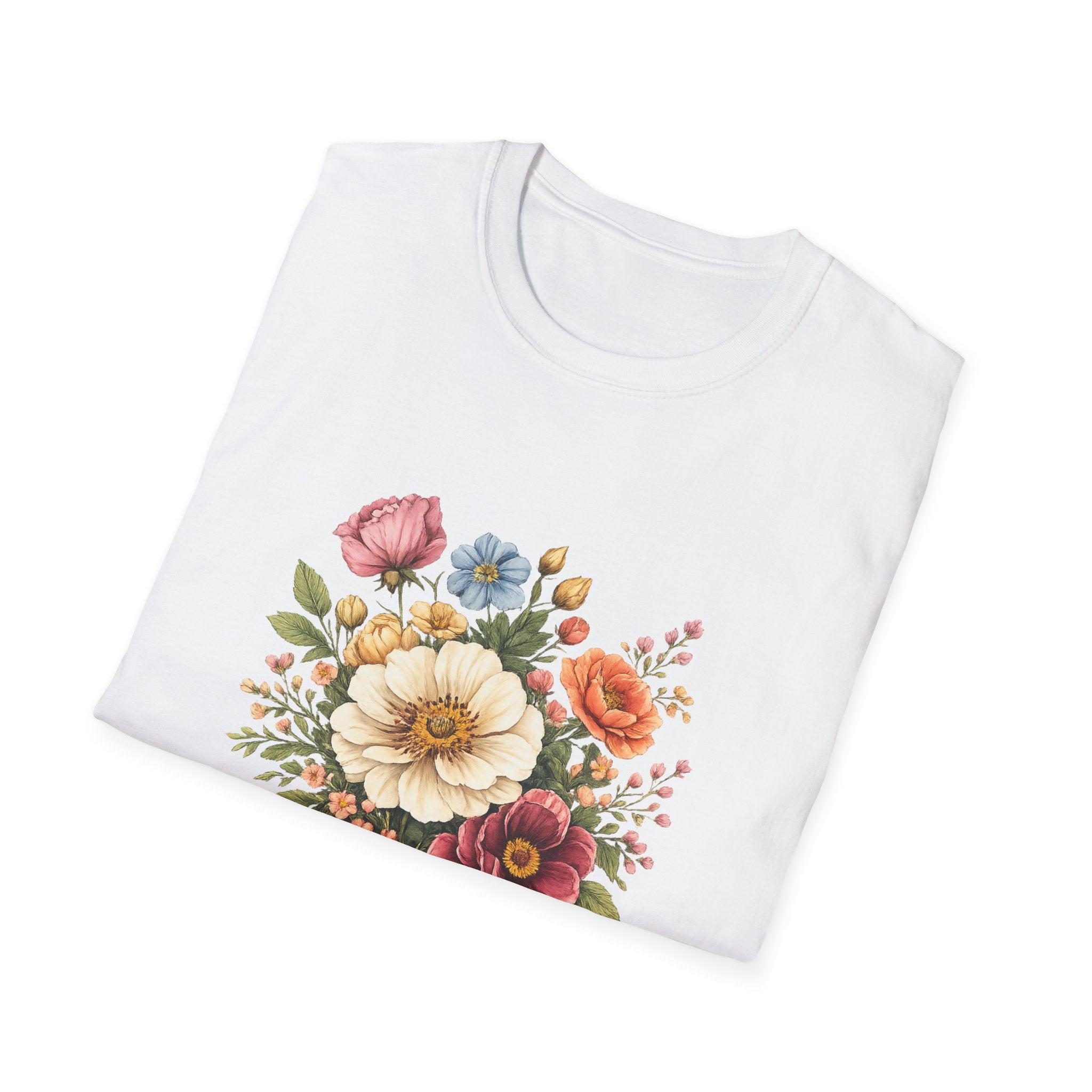 Floral 'In the Waiting God is Working' T-Shirt