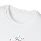 "Abide" Minimal Floral Line Art Tee