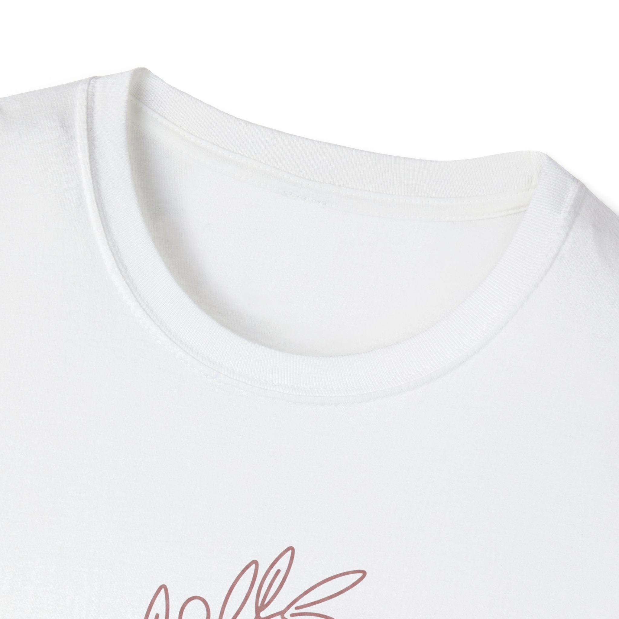 "Abide" Minimal Floral Line Art Tee