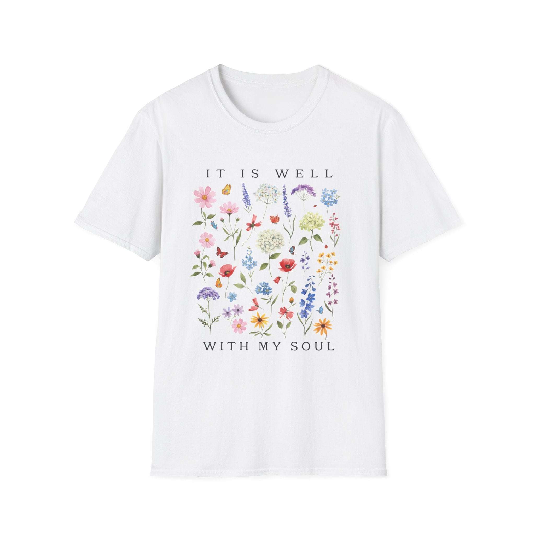 It Is Well With My Soul Floral T-Shirt