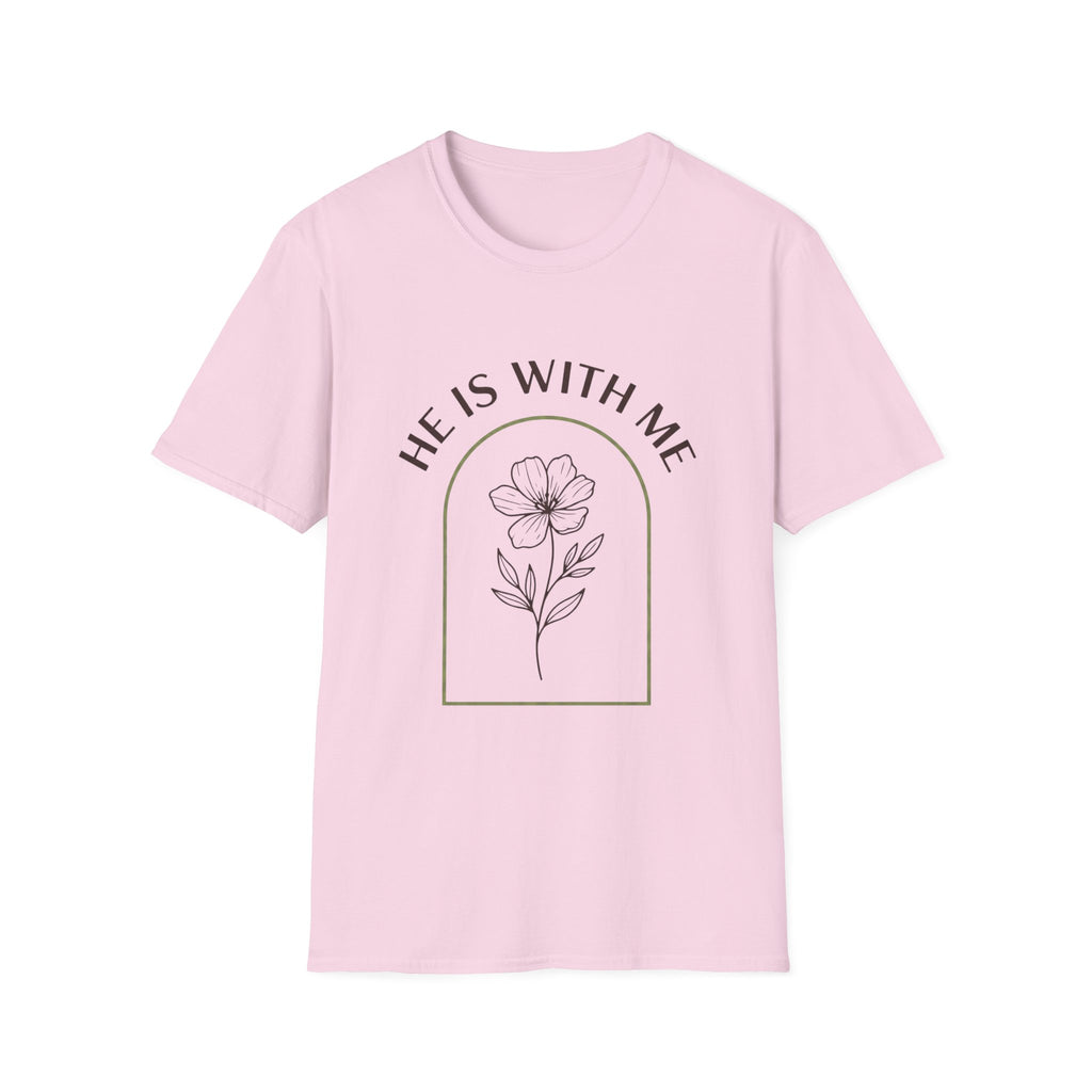 He Is With Me Floral T-Shirt