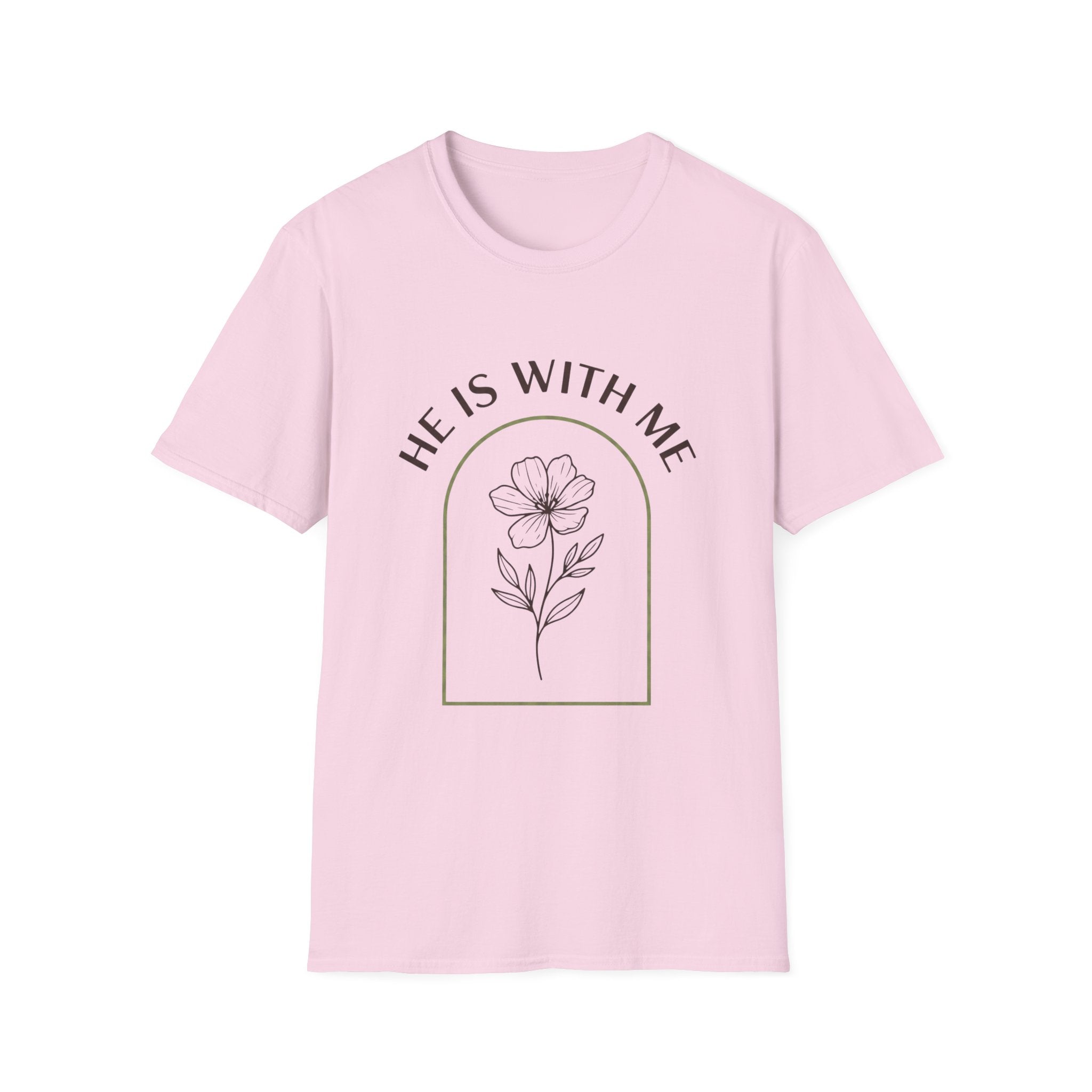 He Is With Me Floral T-Shirt