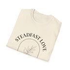 "Steadfast Love" Minimal Floral Arch Tee