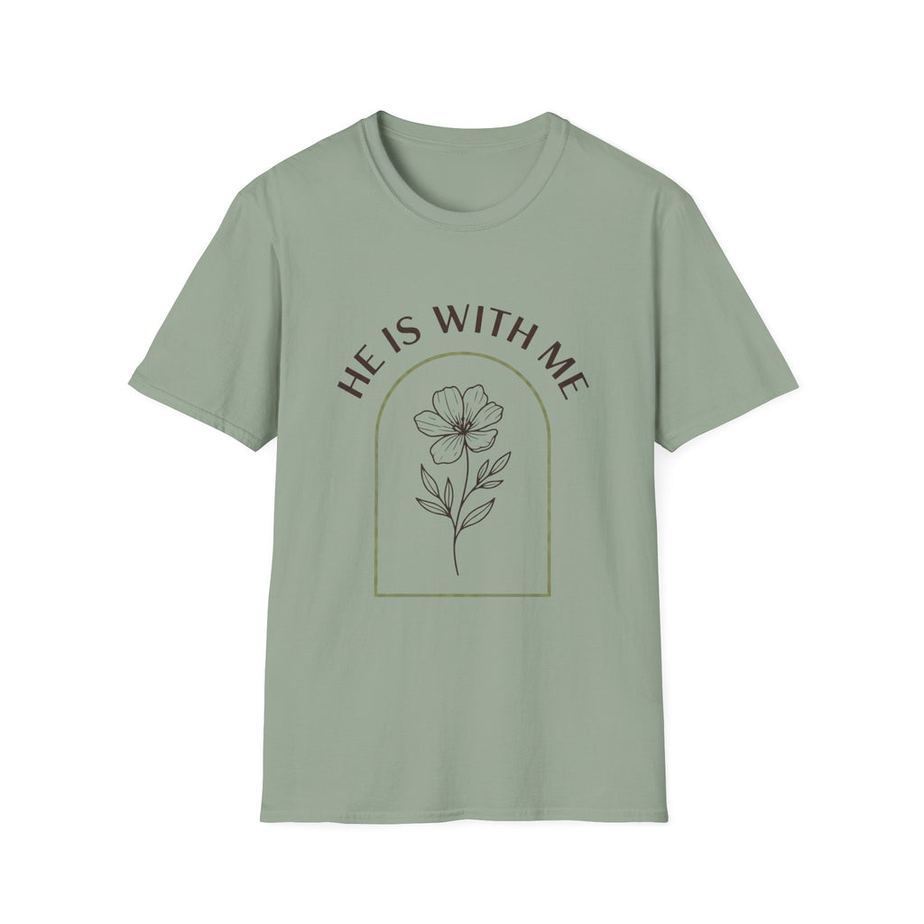 He Is With Me Floral T-Shirt