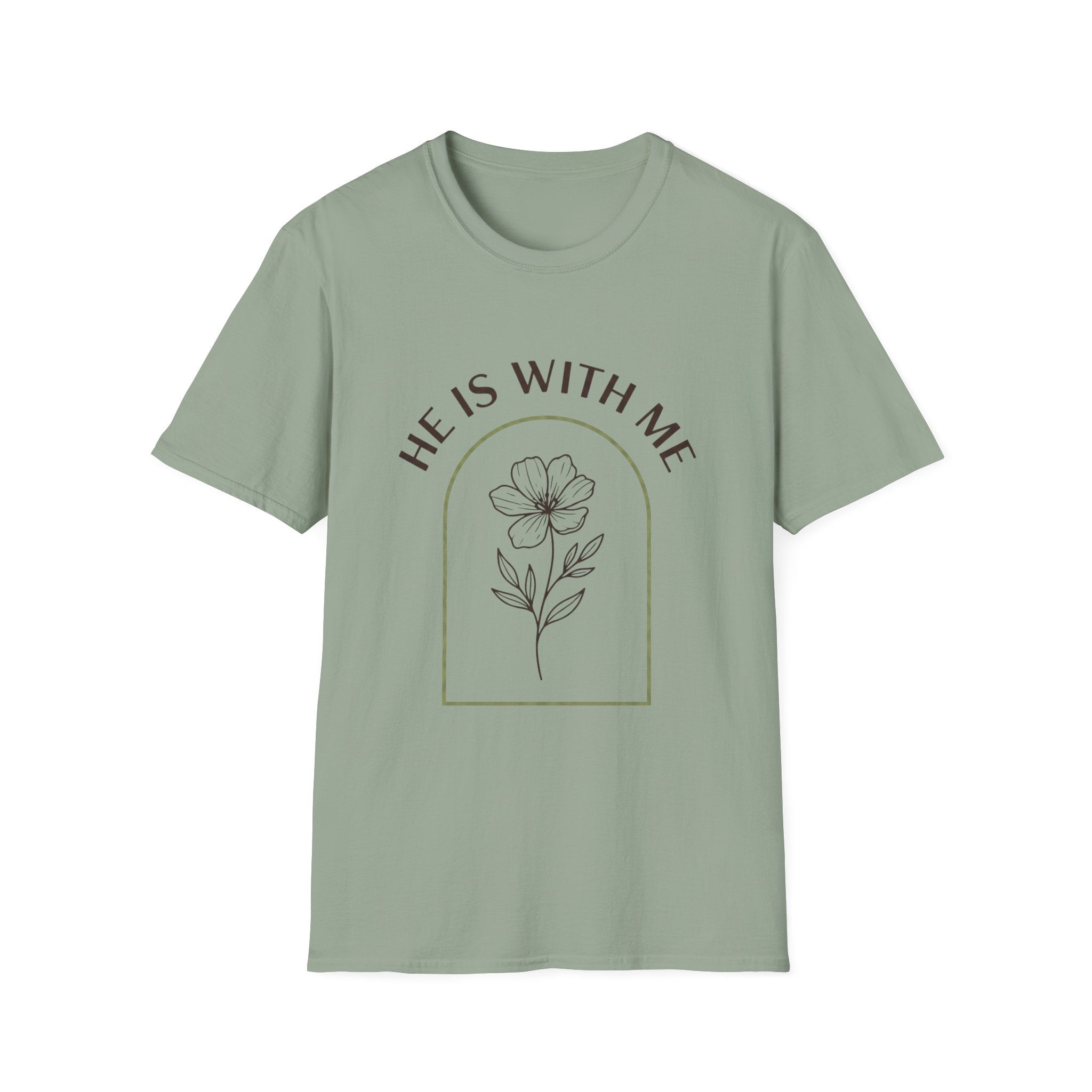 He Is With Me Floral T-Shirt