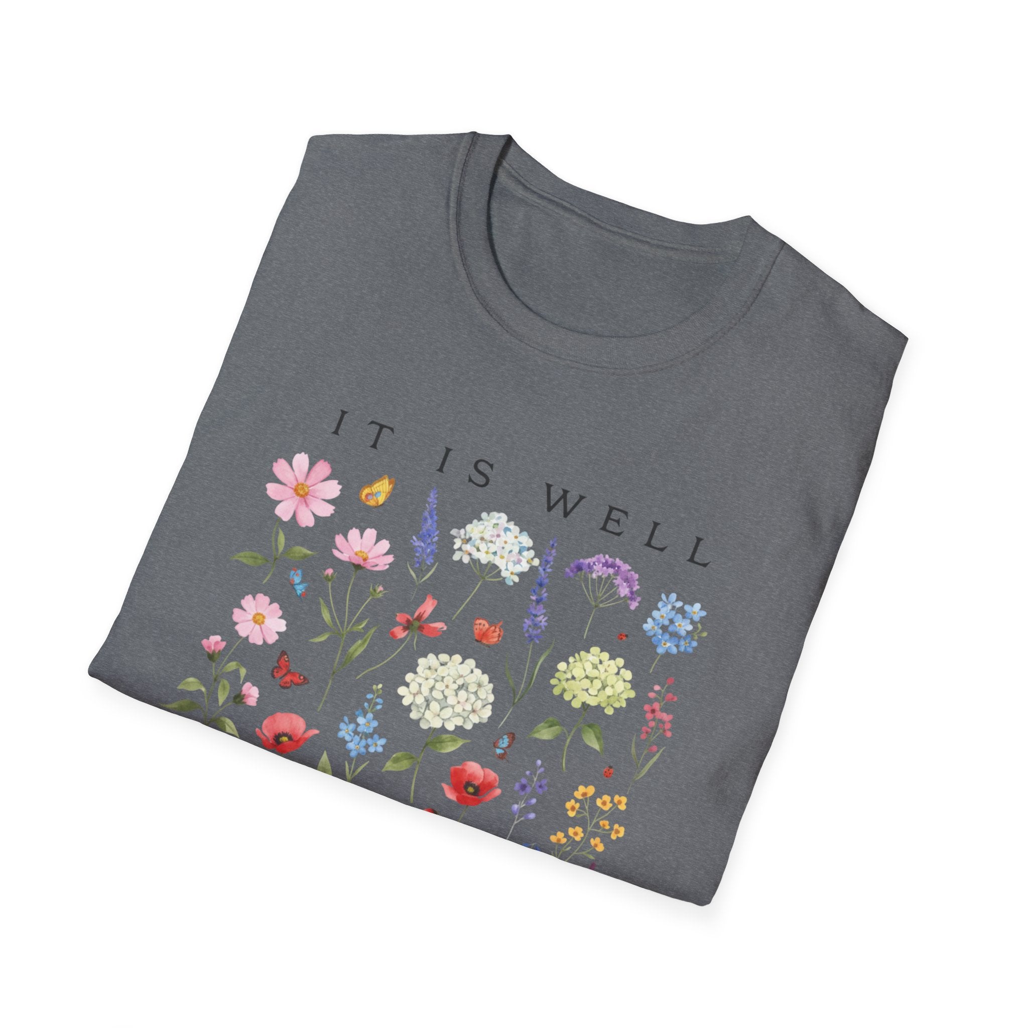 It Is Well With My Soul Floral T-Shirt