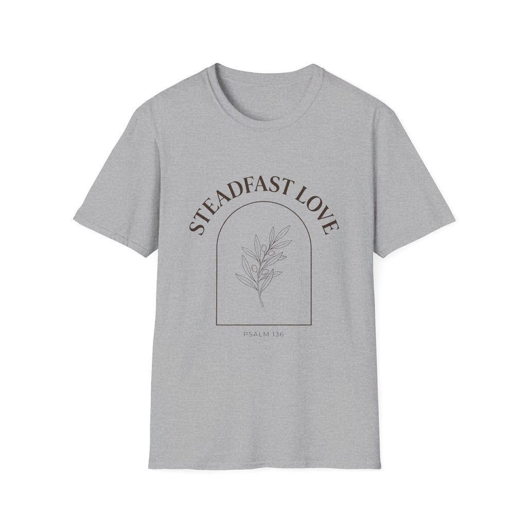 "Steadfast Love" Minimal Floral Arch Tee