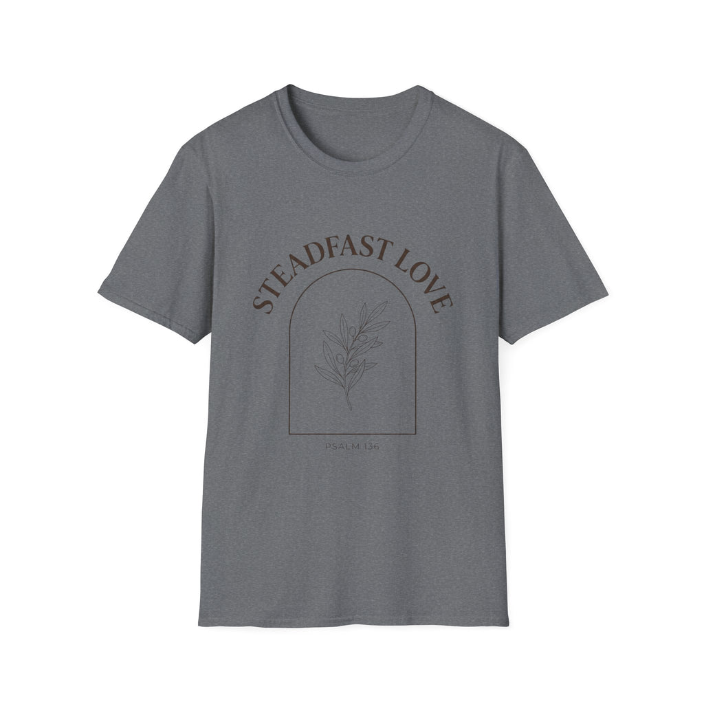 "Steadfast Love" Minimal Floral Arch Tee