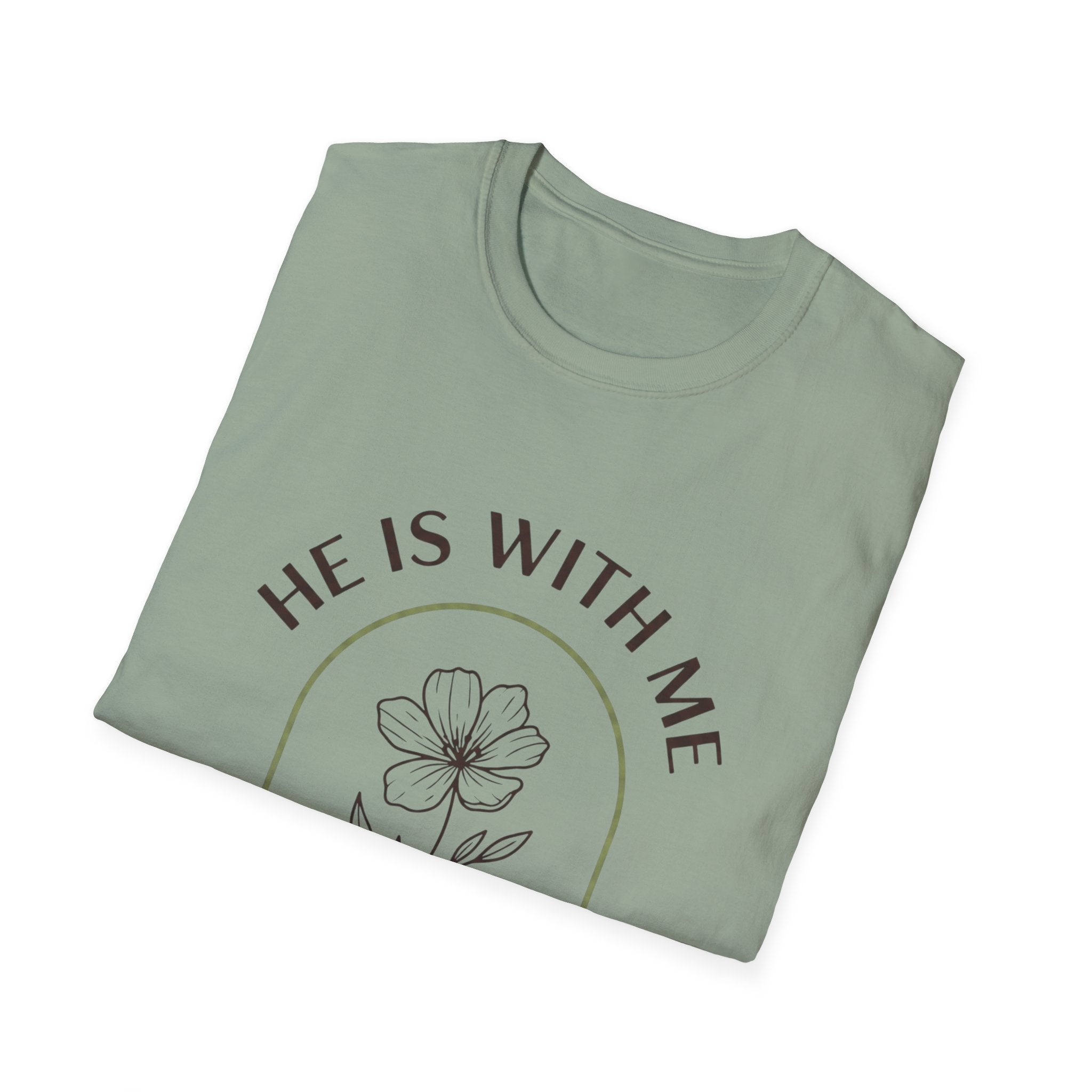 He Is With Me Floral T-Shirt
