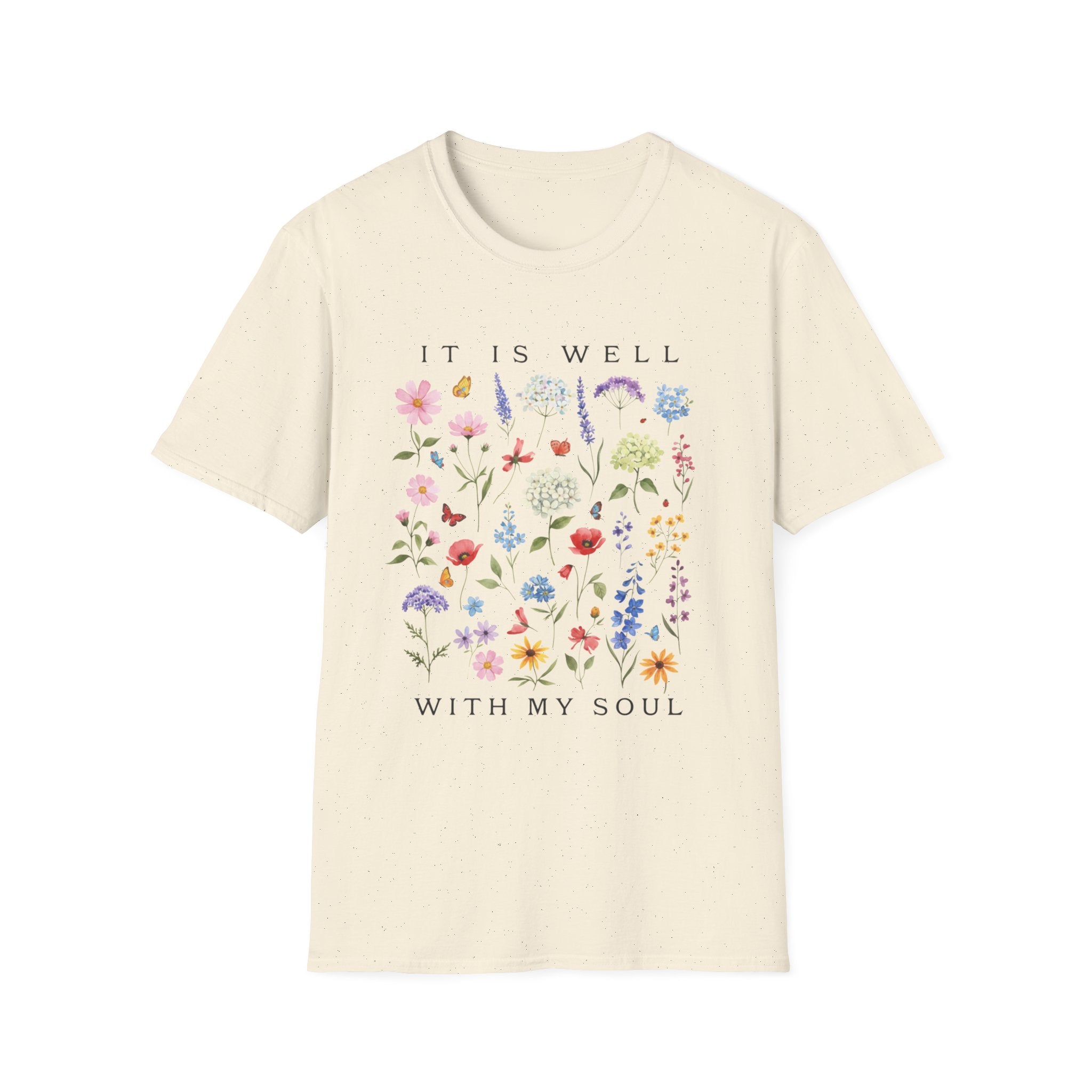 It Is Well With My Soul Floral T-Shirt