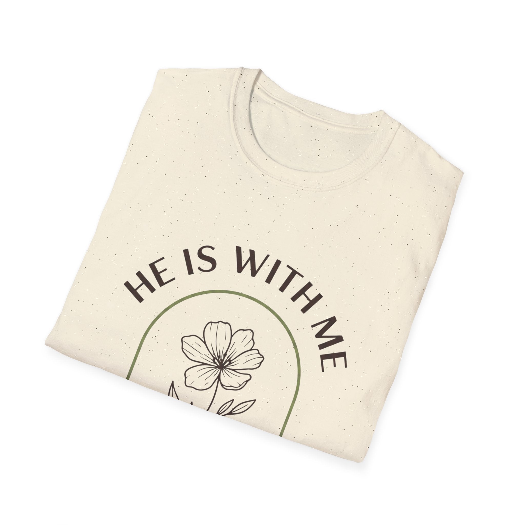 He Is With Me Floral T-Shirt