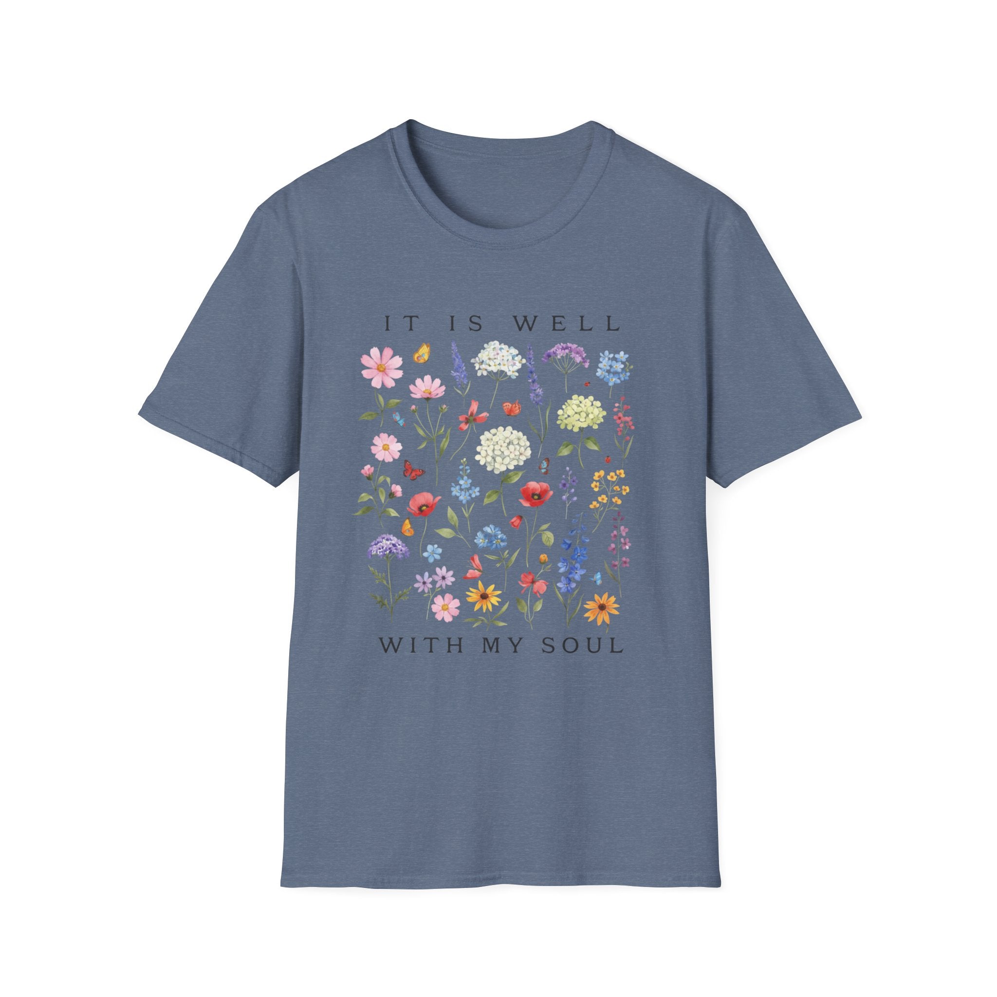 It Is Well With My Soul Floral T-Shirt