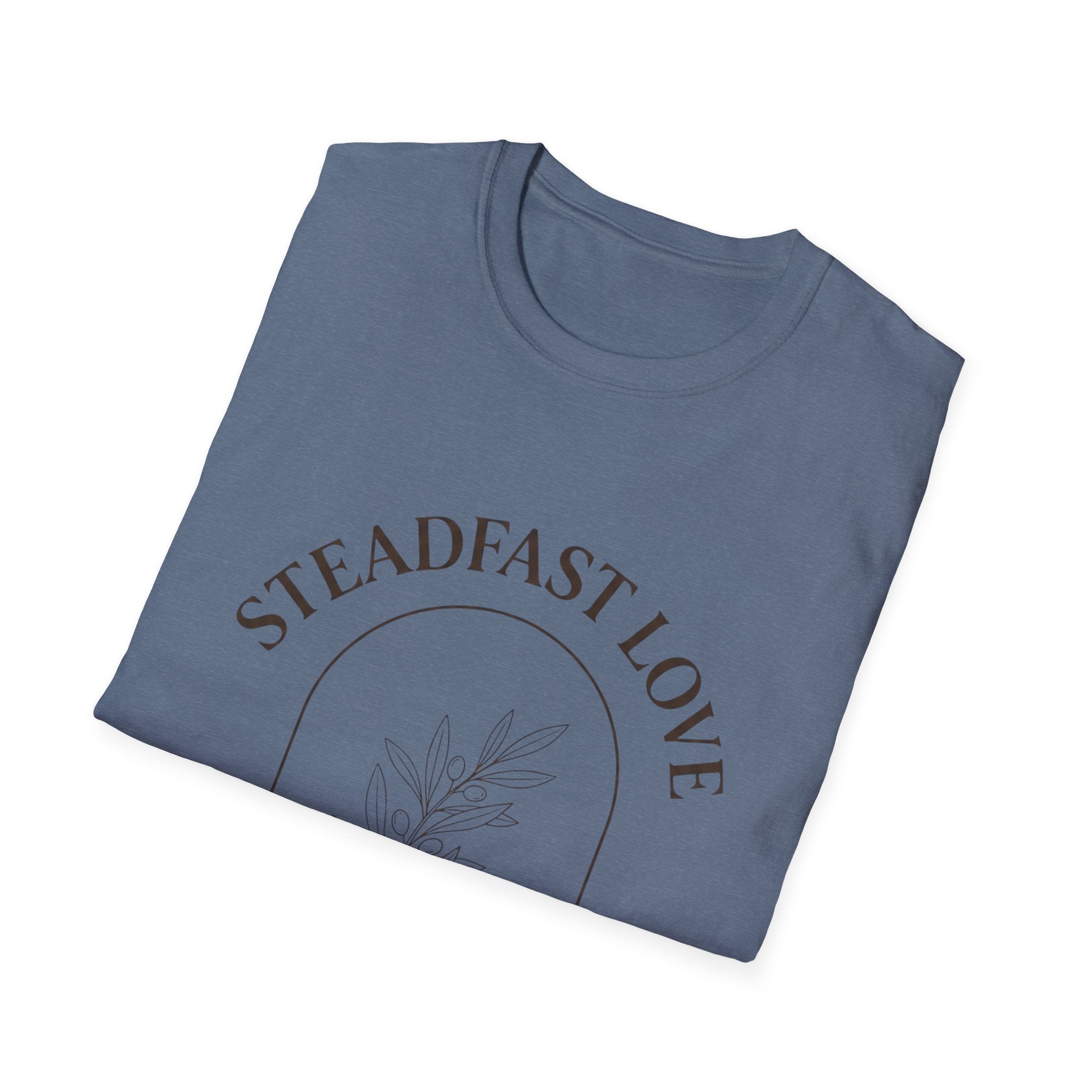 "Steadfast Love" Minimal Floral Arch Tee