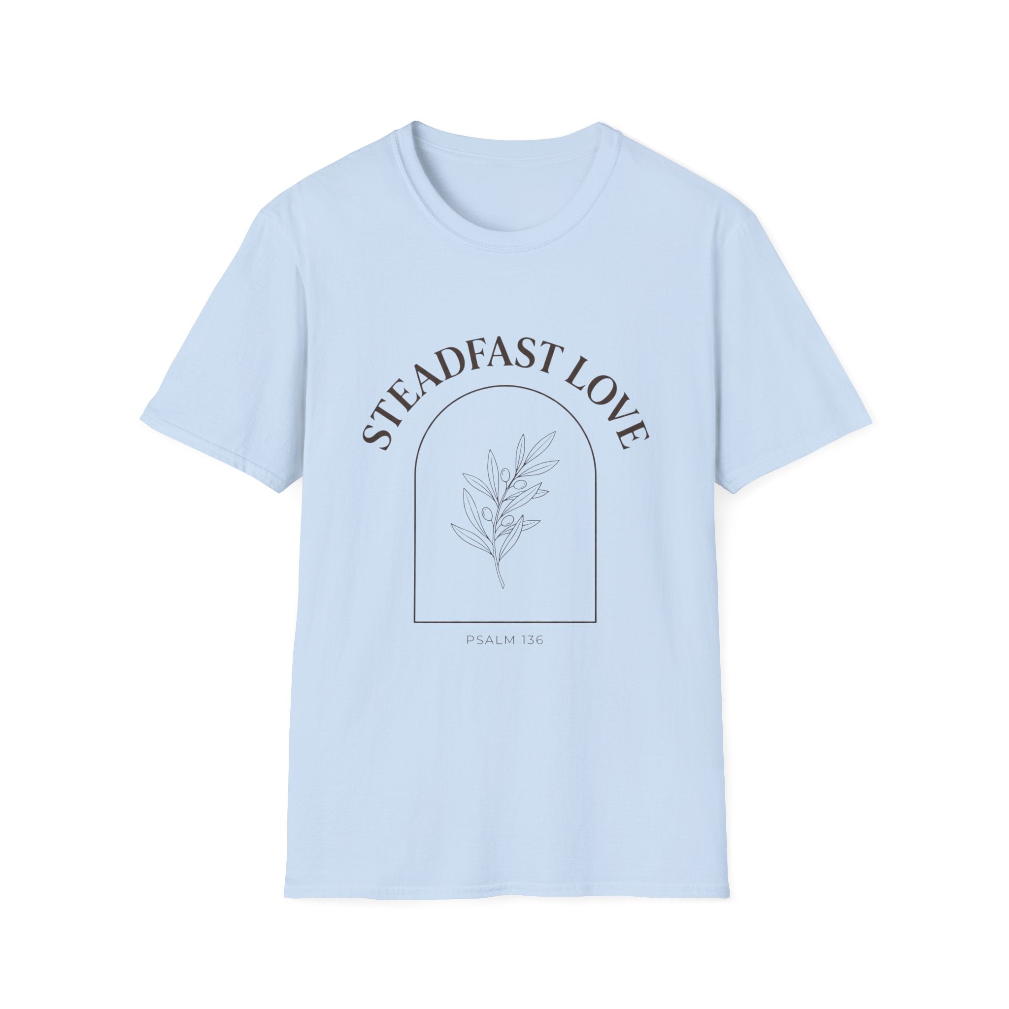 "Steadfast Love" Minimal Floral Arch Tee