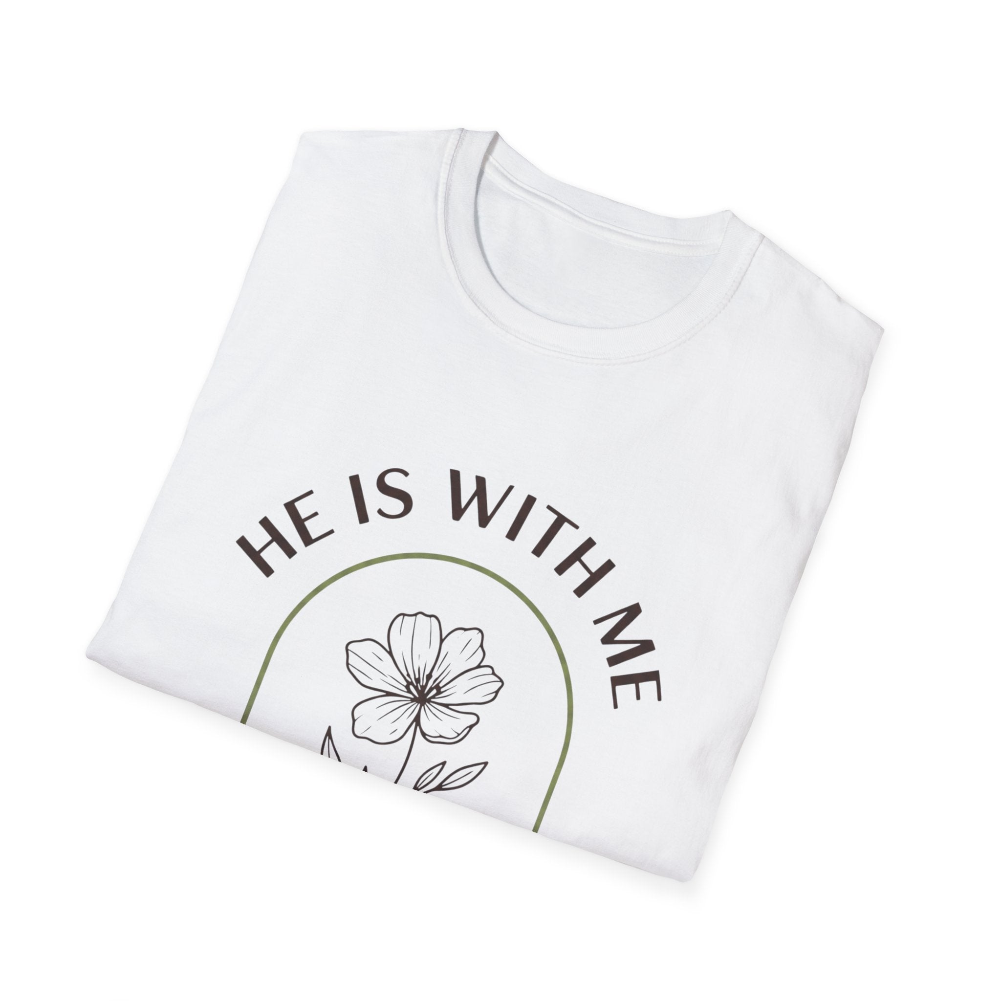 He Is With Me Floral T-Shirt