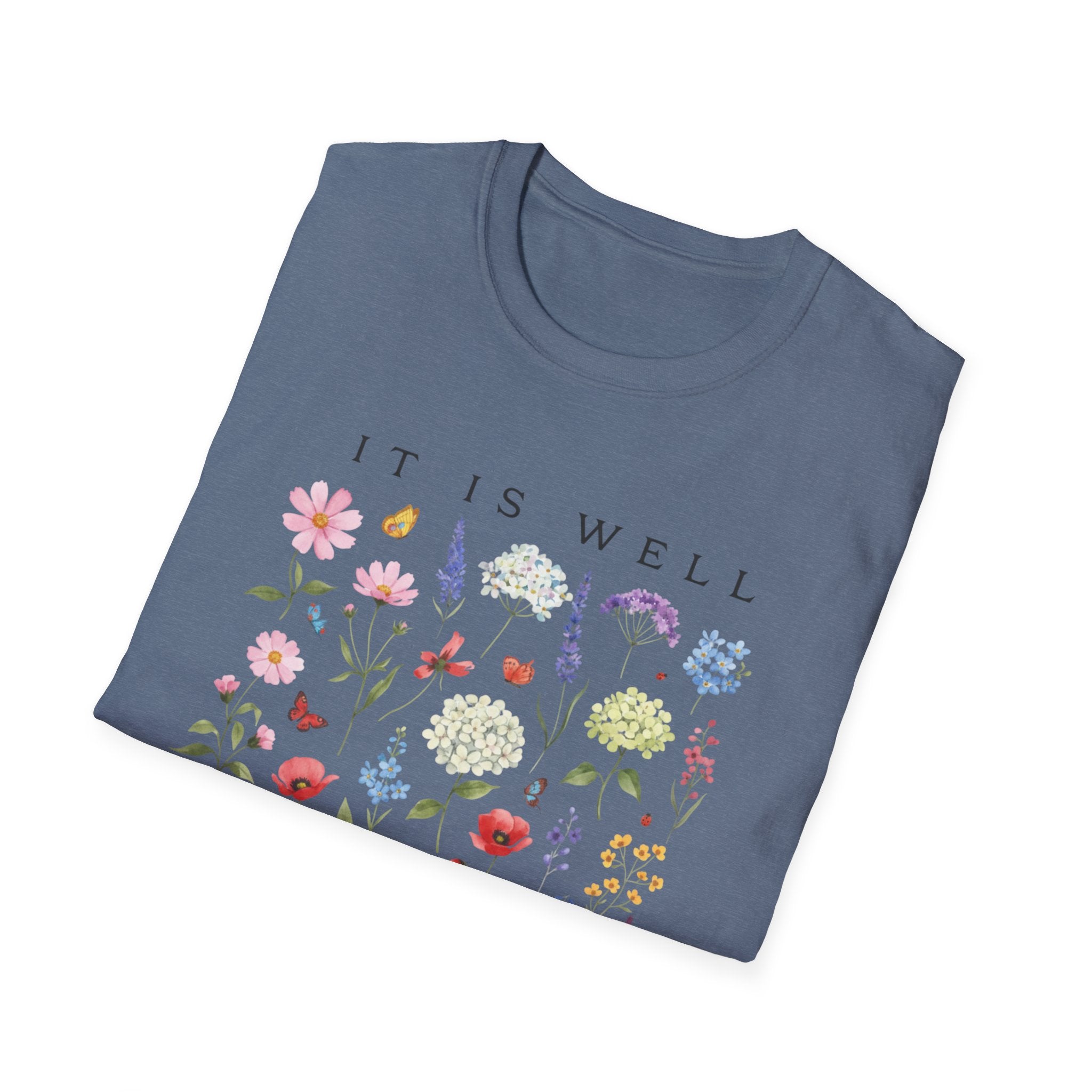 It Is Well With My Soul Floral T-Shirt