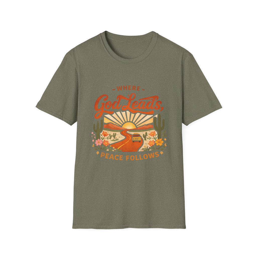 Where God Leads Peace Follows T-Shirt