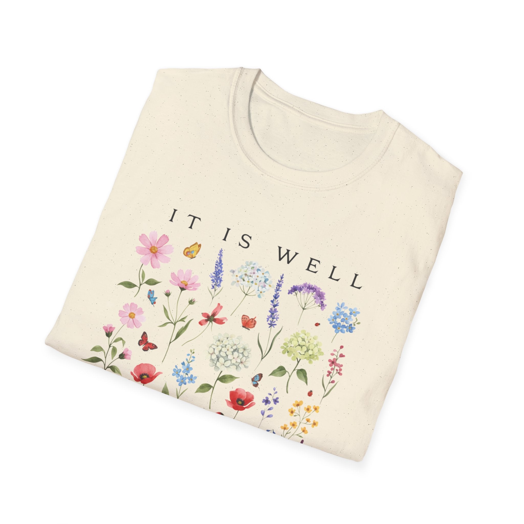 It Is Well With My Soul Floral T-Shirt