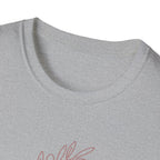 "Abide" Minimal Floral Line Art Tee