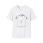 "Steadfast Love" Minimal Floral Arch Tee