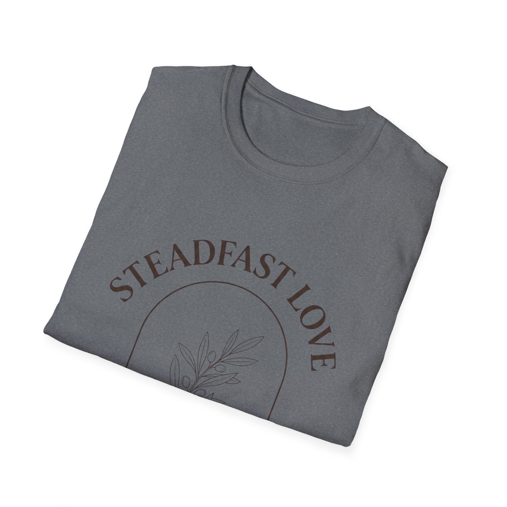 "Steadfast Love" Minimal Floral Arch Tee