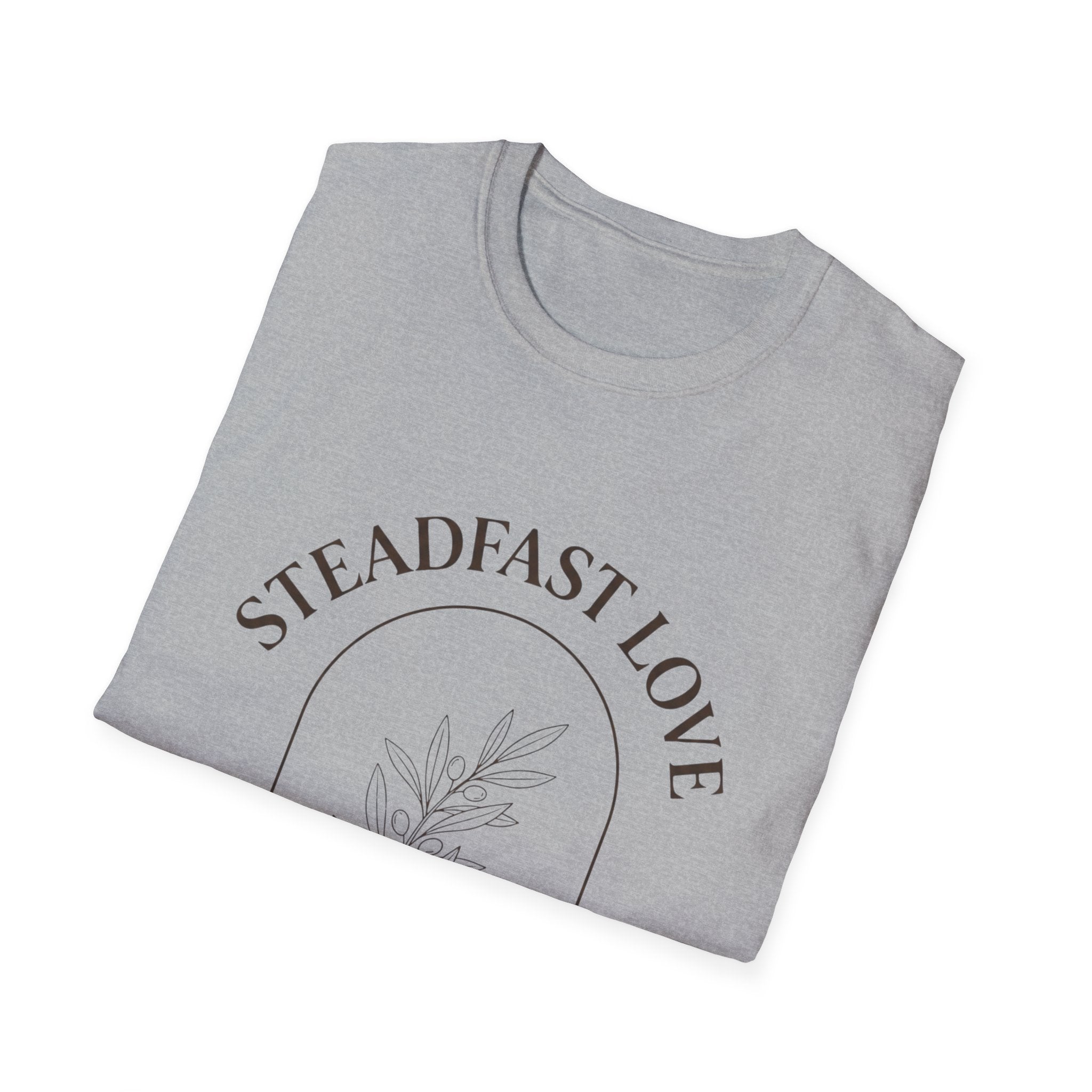 "Steadfast Love" Minimal Floral Arch Tee