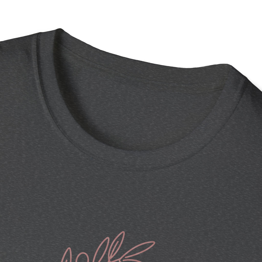 "Abide" Minimal Floral Line Art Tee