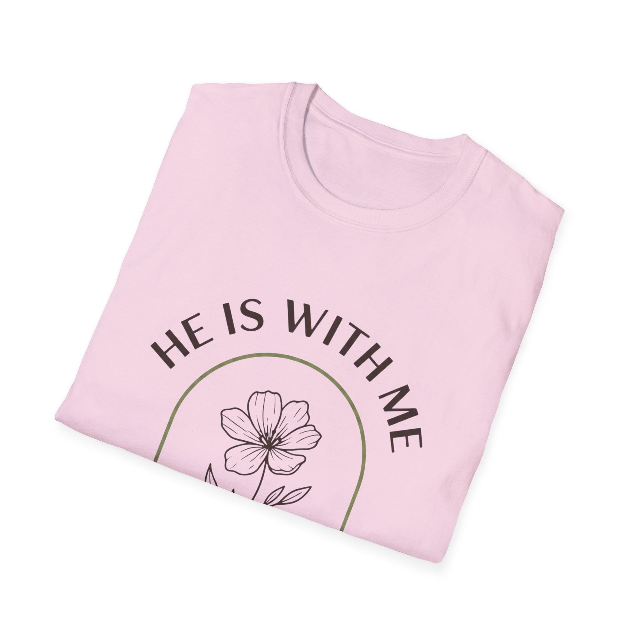 He Is With Me Floral T-Shirt