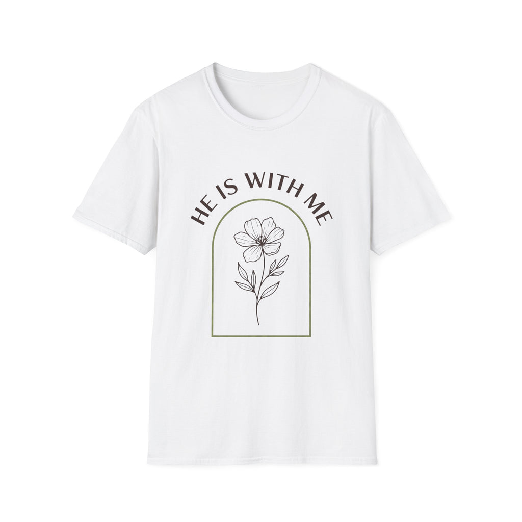 He Is With Me Floral T-Shirt