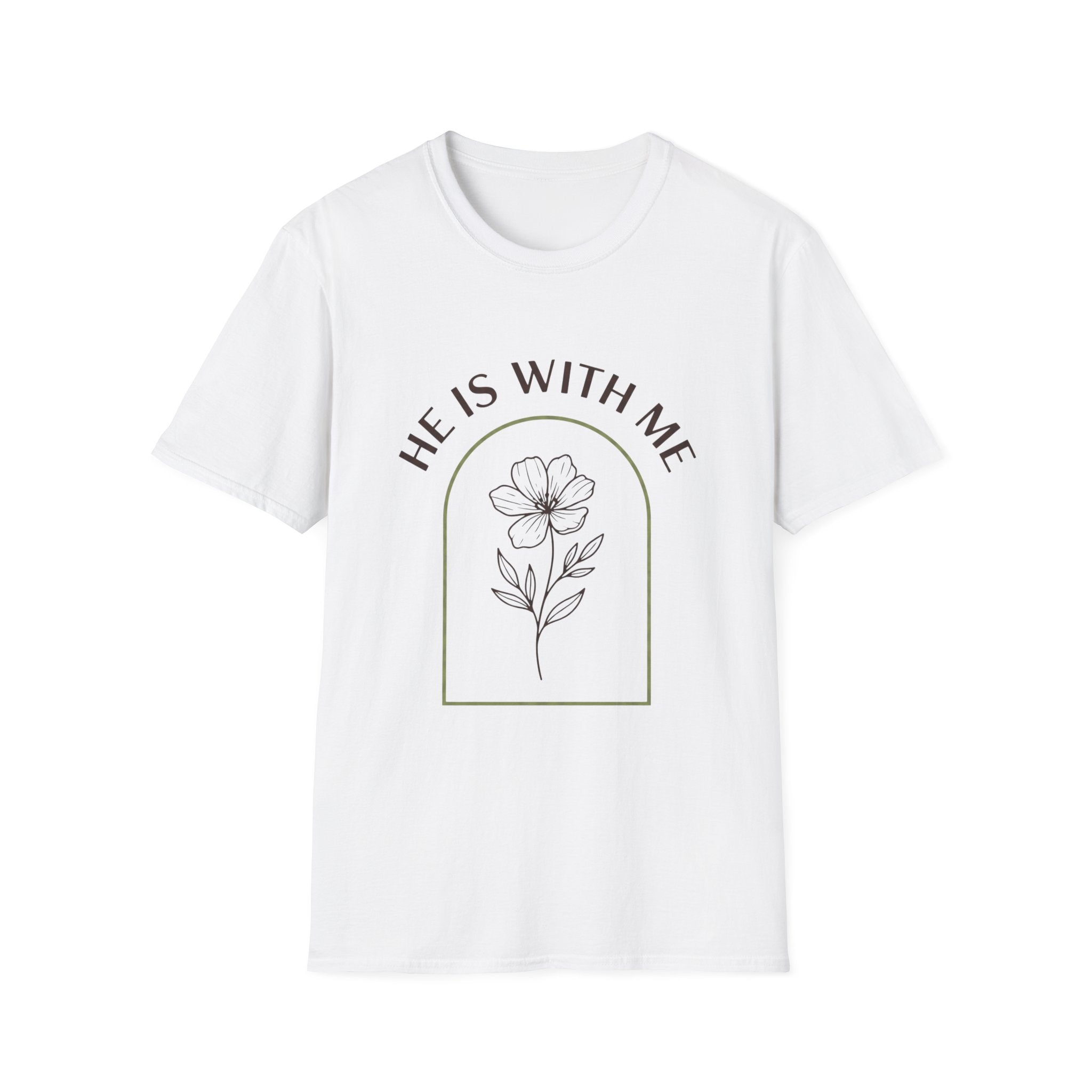 He Is With Me Floral T-Shirt