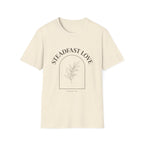 "Steadfast Love" Minimal Floral Arch Tee