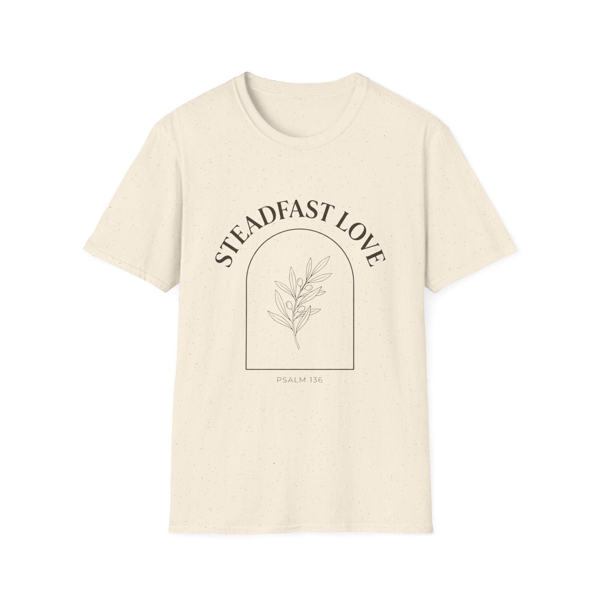 "Steadfast Love" Minimal Floral Arch Tee