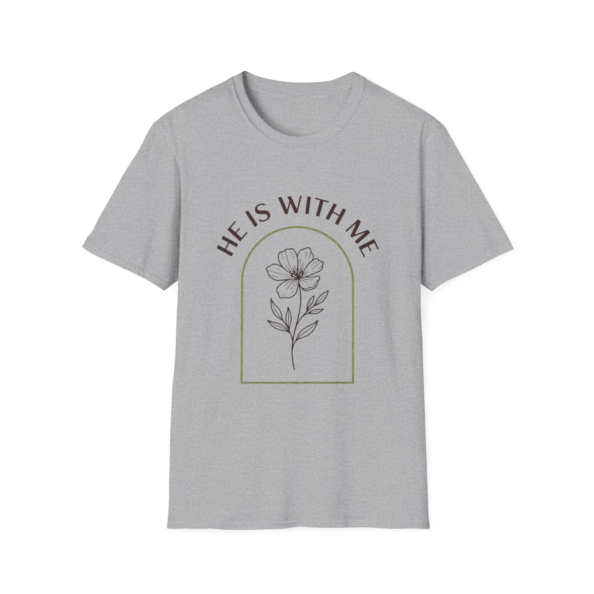 He Is With Me Floral T-Shirt